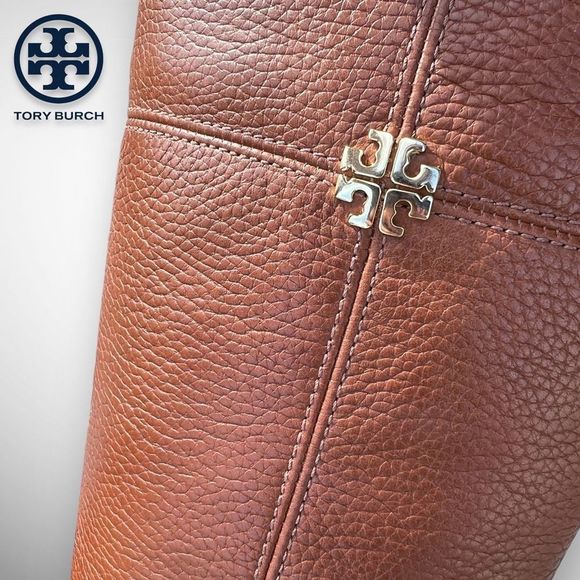 Tory Burch Jolie Leather Riding Boot in Rustic Brown 7(M) - $495 - Picture 5 of 17